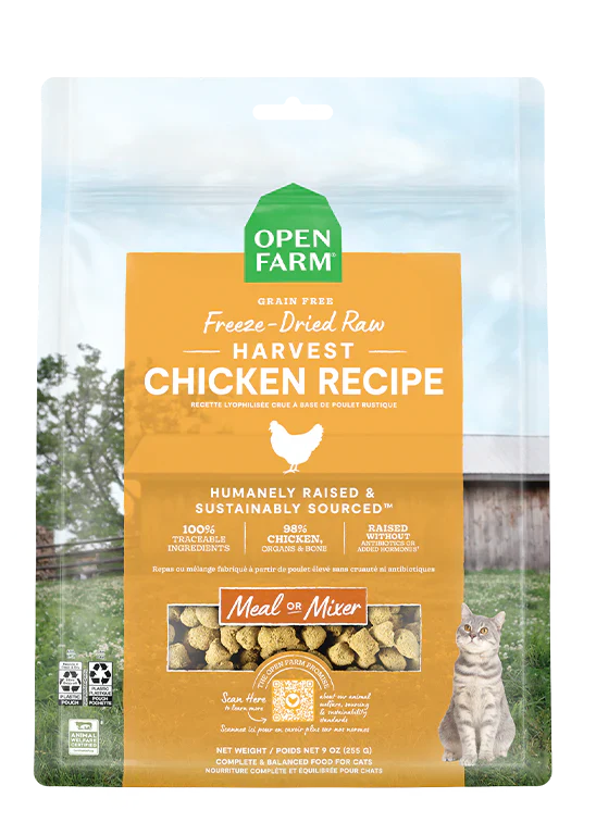 Open Farm - Harvest Chicken Freeze Dried Raw (For Cats)